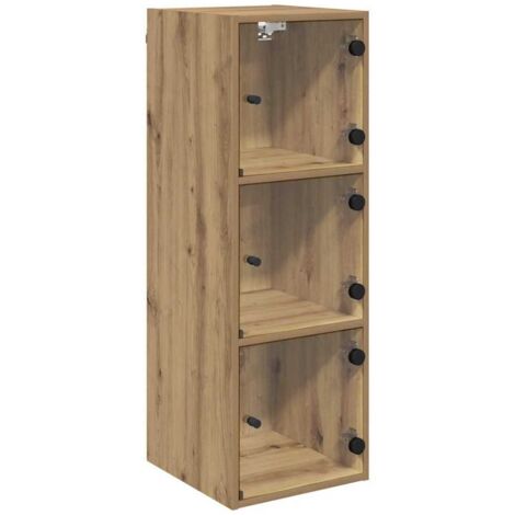 vidaXL Wall Cabinet Artisan Oak 35 x 37 x 102 cm Engineered Wood
