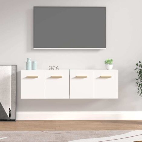 vidaXL Wall Cabinets 2 pcs White 60x36,5x35 cm Engineered Wood