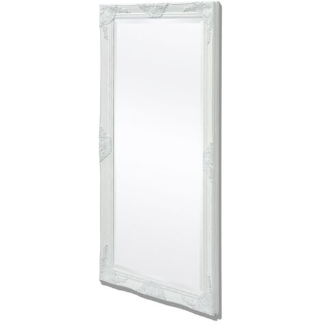 main image of "vidaXL Wall Mirror Baroque Style 120x60 cm White - White"
