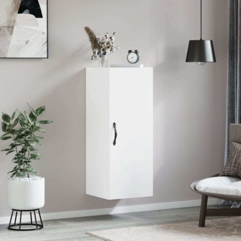 vidaXL Wall Mounted Cabinet White 34,5x34x90 cm Engineered Wood
