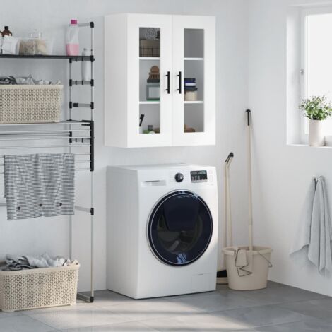 vidaXL Wall Mounted Cabinet White 69,5x34x90 cm