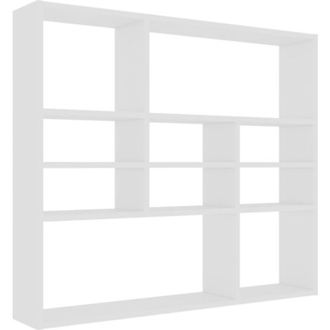 main image of "vidaXL Wall Shelf Bedroom Living Room Office Shelving Floating Hanging Wall Mounted Rack CD Display Cabinet Chipboard Multi Colours"