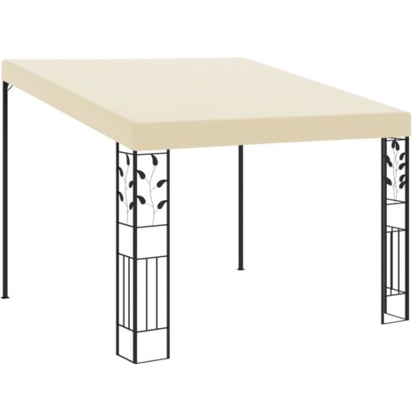 vidaXL Wand-Pavillon 3x3x2,5 m Cremeweiß