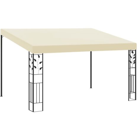 vidaXL Wand-Pavillon 4x3x2,5 m Cremeweiß