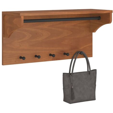 vidaXL Wandgarderobe SANDNES 87x30x42 cm Massivholz Kiefer