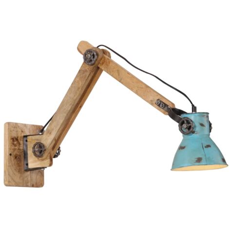 vidaXL Wandlampe 25 W verblasstes Blau 96x15x20 cm E27