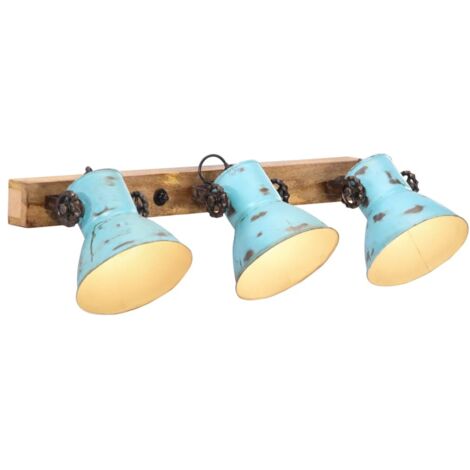 vidaXL Wandleuchte 25 W bleichblau 65x25 cm E27