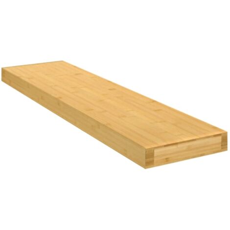 vidaXL Wandregal 80x20x4 cm Bambus