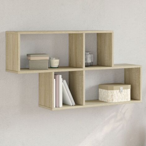 vidaXL Wandregal Sonoma Eiche 100x20x53 cm aus Spanplatte