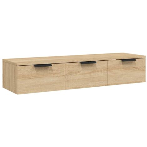 vidaXL Wandregal Sonoma Eiche 102x30x20 cm Holzwerkstoff