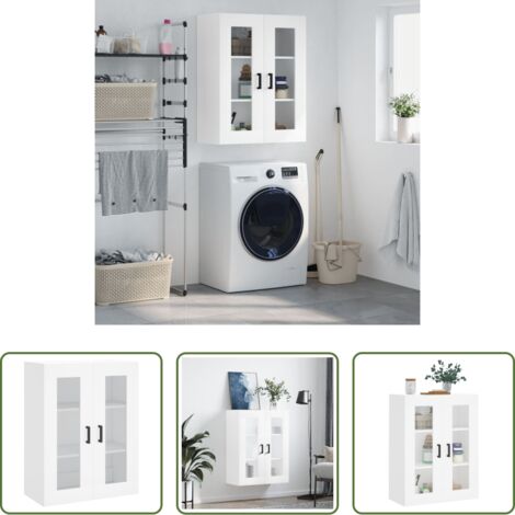 vidaXL Wandregal -  Wandschrank Weiß 69,5x34x90 cm