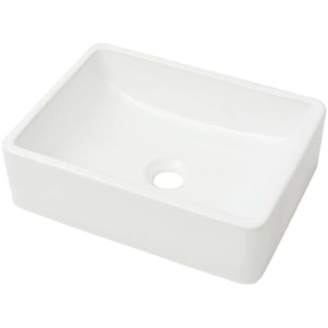 Waschbecken Keramik Weiß 41 x 30 x 12 cm