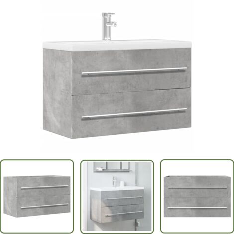 vidaXL Waschbeckenunterschrank Artisan-Eiche 80x38,5x48 cm