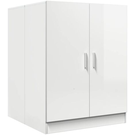 main image of "vidaXL Washing Machine Cabinet High Gloss White 71x71.5x91.5 cm"