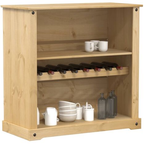 vidaXL Weinschrank Corona 107,5x51x105,5 cm Massivholz Kiefer