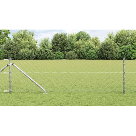 vidaXL Welded Wire Fence with Spikes 25 x 0.8 m (W x H)