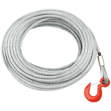 vidaXL Wire Rope Cable 800 kg 20 m