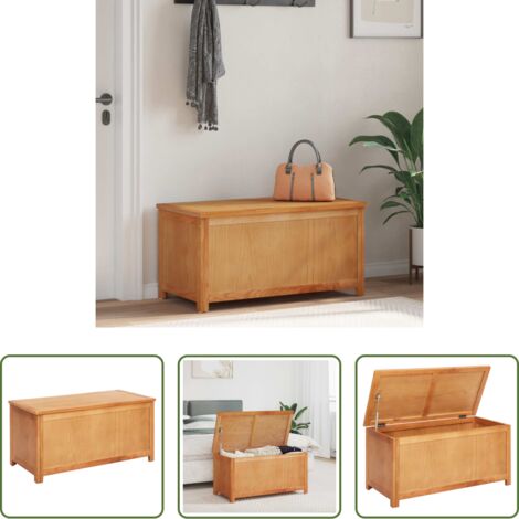vidaXL Wohnzimmer -  Aufbewahrungsbox Natur Holzwerkstoff