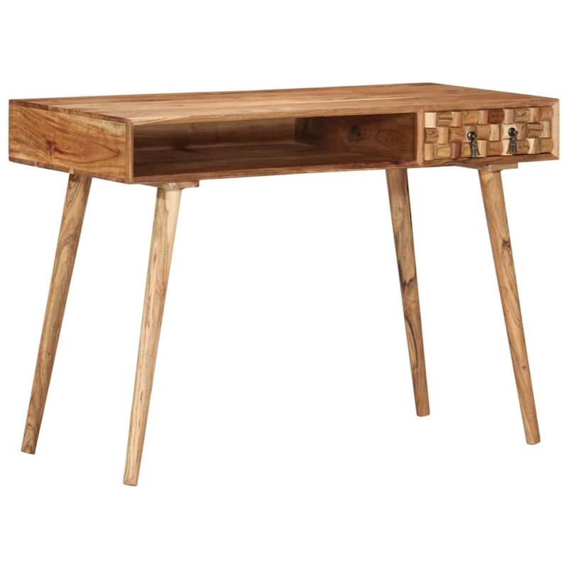 Writing Desk 115x50x76 cm Solid Wood Acacia vidaXL - Brown