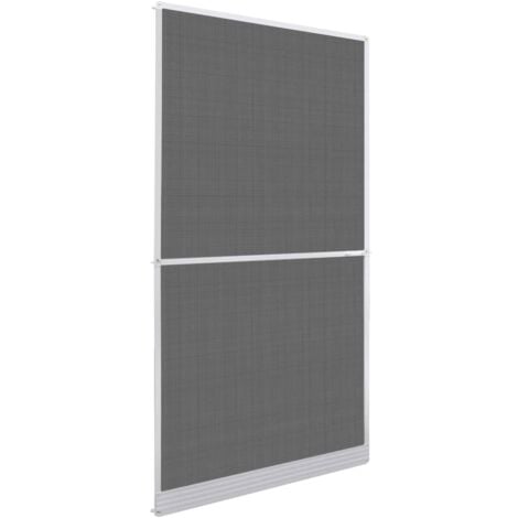 vidaXL Zanzariera con Cardini per Porte Bianca 120 x 240 cm