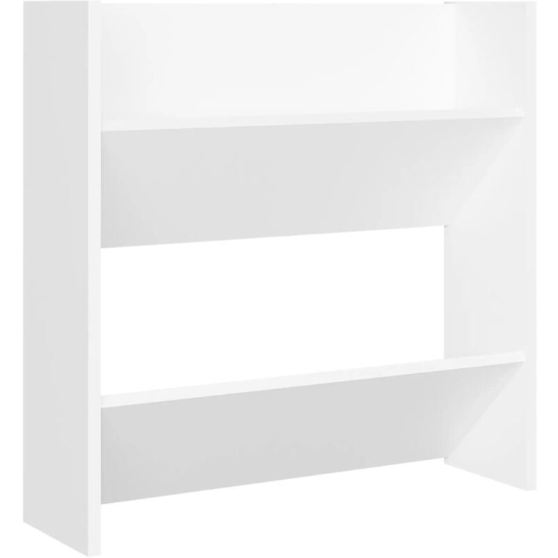 

vidaXL Zapatero de pared de aglomerado blanco 60x18x60 cm - Blanco
