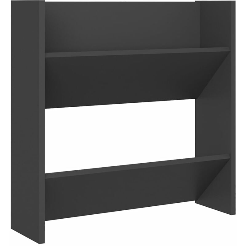

Zapatero de pared de aglomerado gris 60x18x60 cm - Gris - Vidaxl