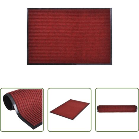 vidaXL Zerbino pieghevole -  Zerbino Rosso 120 x 180 cm in PVC
