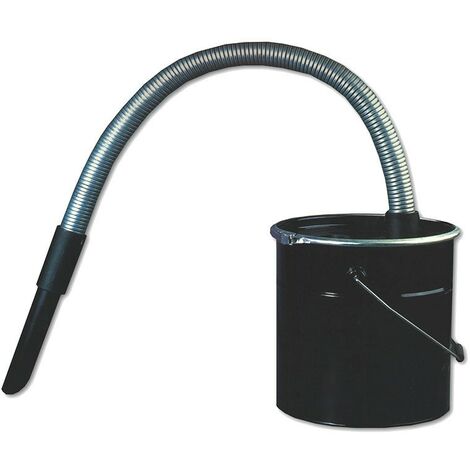 Vide cendre noir avec tuyau flexible - 17 L