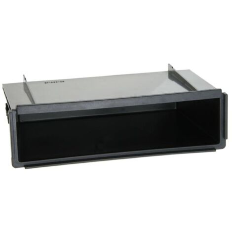 Vide poche autoradio compatible avec Cadre 2Din specifique en metal - Noir