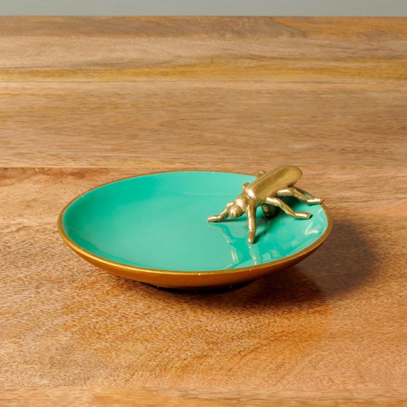 Chehoma - Vide poche émail Bug laiton 13x4cm