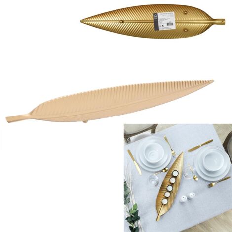 Vide-poche Metal Feuille Dore