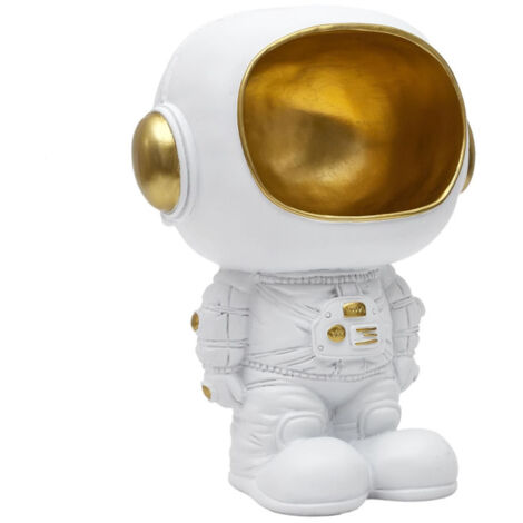 Vide-Poche Statue "Astronaute" 28cm Blanc
