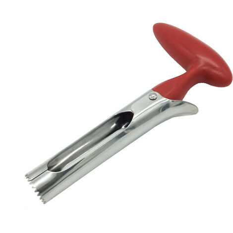Vide-Pomme en Acier Inoxydable Outil avec Lame Dentelée, pour la Maison et Cuisine (Rouge) 56Vingt
