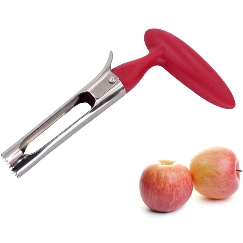 Yzmrbdqc - Vide-pomme, vide-pomme professionnel, coupe-pomme en acier inoxydable, coupe-trognon de pomme, idéal pour les pommes, poires et autres