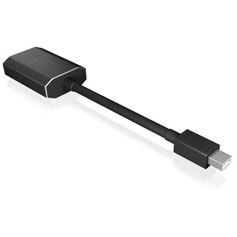 Video-Audio-Kabel - RAIDSONIC - IB-AD506 - Mini DisplayPort(M) zu HDMI(F) - Schwarz - 4K Unterstützung