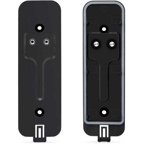 Video Doorbell Back Panel, Doorbell Replacement Back Plate, Door Bell Back with Mounting Accessories, Video Doorbell Bracket/Black