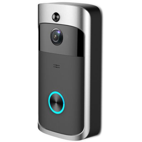 Video Intelligence Wireless Doorbell, Motion Detector, HD Camera, Android and IOS Compatible, Night Vision, Doorbell Receiver, 3 Batteries Included