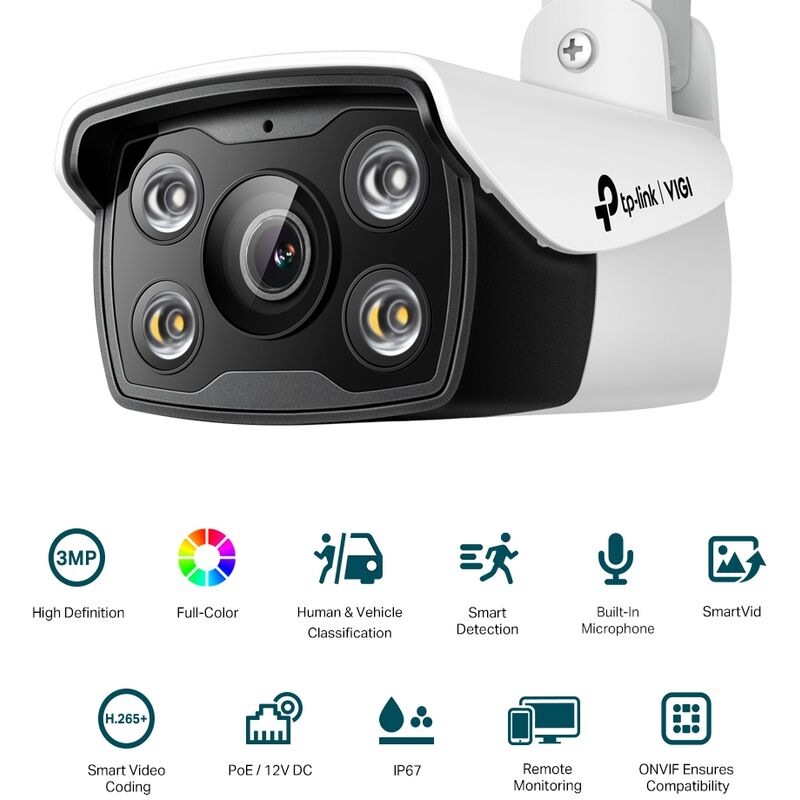 Image of Videocamera sorveglianza Tp-link telecamera 3MP Outdoor Full-Color Bullet Network Camera Tp-link