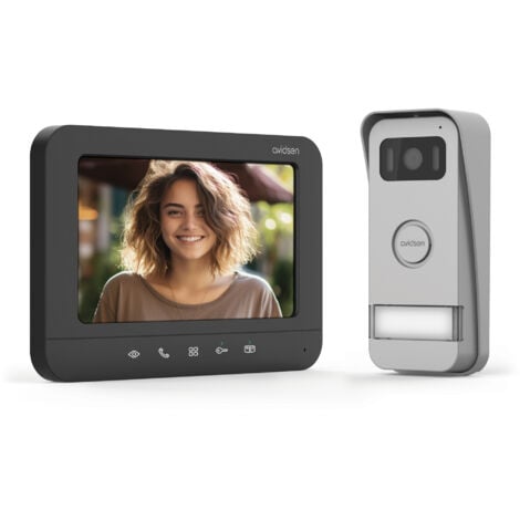 Videocitofono a colori - 2 fili - doppio comando - Avidsen Prima - Avidsen - 112300