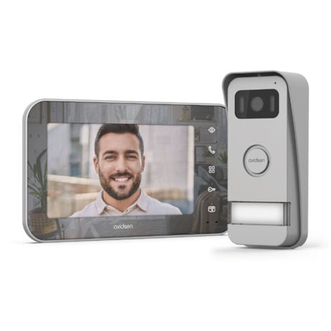 Videocitofono a colori Maya a 2 fili con design ecologico e doppio controllo a effetto specchio - Avidsen - 112291