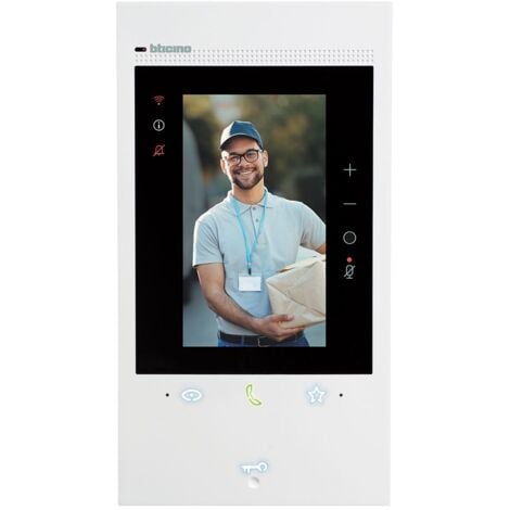 Videocitofono Connesso 2 Fili Wi-fi Monitor Classe 300EOS Bianco Bticino 344842
