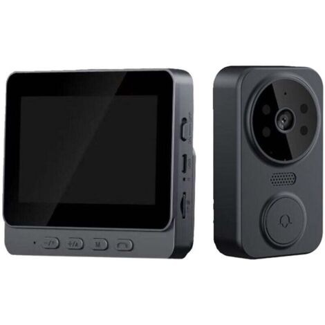 Videocitofono di sicurezza Ulisem, videocitofono con telecamera Wi-Fi, con schermo IPS da 4,3 pollici, videocitofono con citofono bidirezionale, videocitofono senza fili
