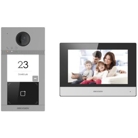 Videocitofono hikvision DS-KIS604-P(C) IP Video Intercom Kit With 7'' Touchscr