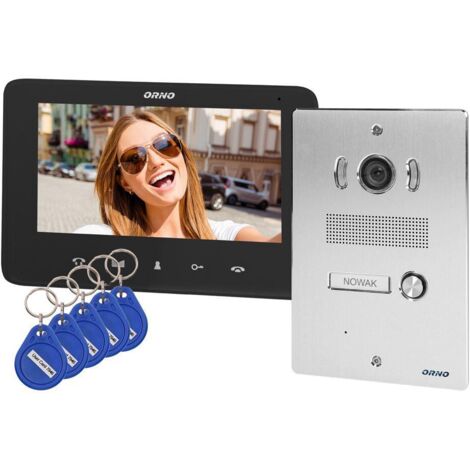 Videocitofono monofamiliare INDI P OR-VID-VP-1070/B nero
