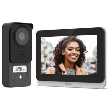 Videocitofono Videotelefono touch connesso 3K WI FI Philips chiamata cellulare Monitor Touch Screen 7 pollici 531036