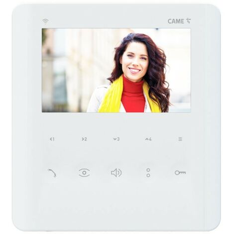 Videocitofono vivavoce ultrasottile Bianco display LCD 5" tasti soft touch PLX V WIFI X1 BPT 840CH-0130