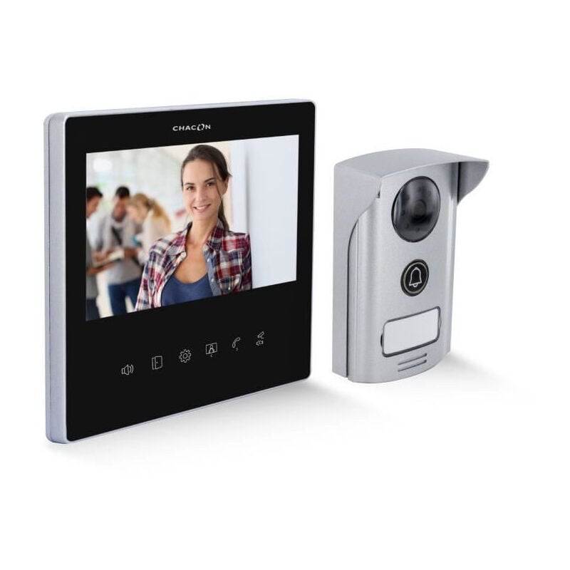 Vidéophone - CHACON - 2 dils - 7 - Ultra slim - Noir