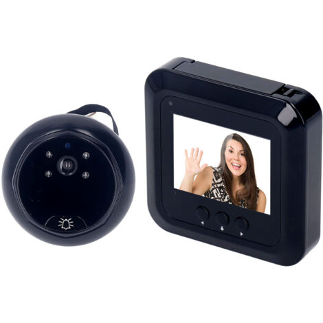 Vidéophone de porte 2,4 pouces avec vision nocturne et angle large 120° pour appartement et maison