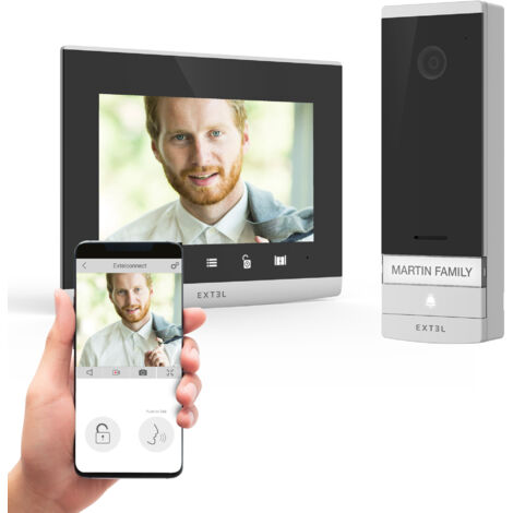 Videoportero con cable y conexión con código QR - Connect 2 - Extel - 720324