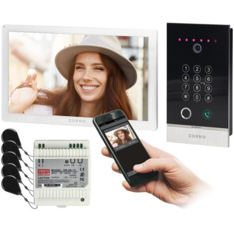 Videoportero GUARDO, Wi-Fi Tuya Smart, encriptador, lector de huellas